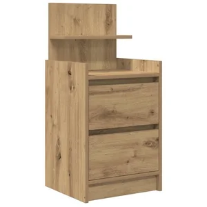 vidaXL Nachttisch Nachttisch mit 2 Schubladen Artisan-Eiche 38x34x80 cm (1-St) günstig