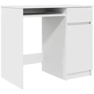 vidaXL Schreibtisch Weiß 86x49x76 cm Holzwerkstoff günstig