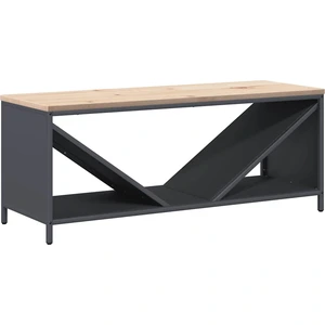 vidaXL Brennholzregal mit Holzplatte Anthrazit 100,5x35,5x40 cm günstig