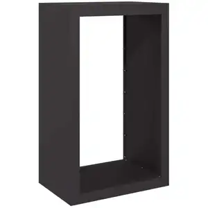 vidaXL Brennholzregal Schwarz 60x40x100 cm Stahl günstig
