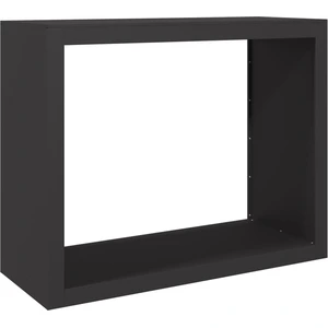 vidaXL Brennholzregal Schwarz 100x40x80 cm Stahl günstig