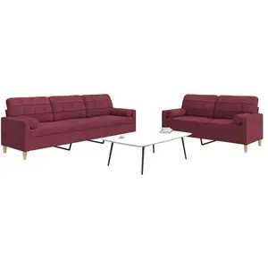 vidaXL, Sofa + Bettsofa, Cormoner (Mit Zierkissen) (2-Sitzer, 3-Sitzer, Polstergruppe) günstig