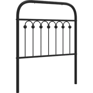 vidaXL Ersatz-Kopfteil Metall Schwarz 75 cm günstig