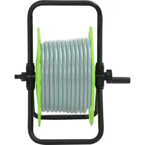 vidaXL Schlauchtrommel Freistehend für 45 m 1/2" Schlauch Stahl günstig