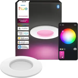 Philips Hue Einbaustrahler Slim - White & Color - 90 mm - Weiß günstig