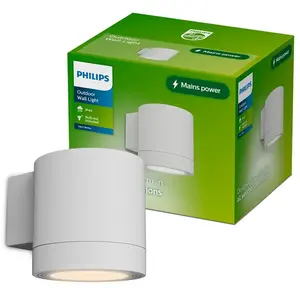 Philips Außenwandleuchte Fylx, weiß, Metall, IP44, GU10 günstig