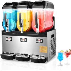 SucceBuy 12Lx3 Kommerzielle Slushy-Maschine, Dreifachtank-Gefrorenes-G... günstig