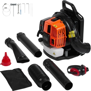 SucceBuy 63CC 2-Takt Benzin-Laubbläser als Rucksack, 1110CFM, 220MPH G...