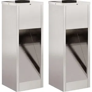 vidaXL Solar LED Wegeleuchte 2 stk. Warmes Weiß 18 x 18 x 50 cm