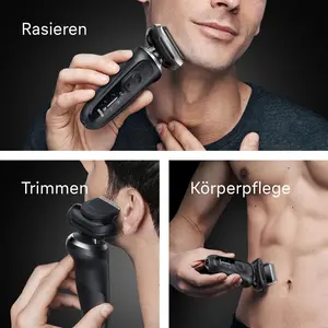 Braun Series 7 72-N1620s, Folienschaber, Schwarz, Tasten, Akku, Lithiu...