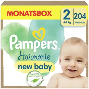 Pampers® Windeln Harmonie Größe 2 204ST für Neugeborene (0-3 Monate) günstig
