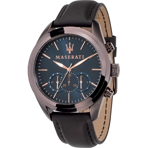 Maserati Traguardo Herrenuhr in Edelstahl mit Lederarmband günstig