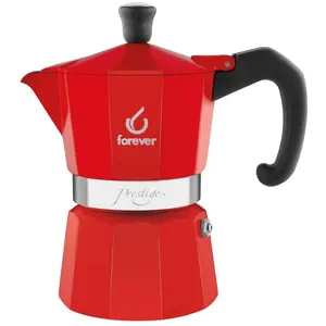 Forever Miss Moka Prestige, Espressokocher, Rot