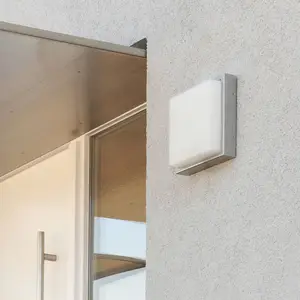 LED-Außenwandlampe 046, Bewegungsmelder, edelstahl