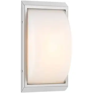 Außenwandlampe 052, Edelstahl, Glas, Bewegungsmelder