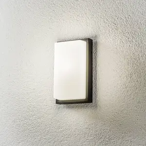 Außenwandlampe Babett E27 mit Sensor graphit