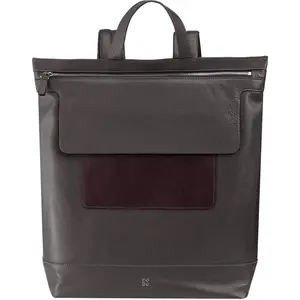 Dudu Herren Rucksack aus Leder, Graphit, 39 cm Höhe, 36 cm Breite, 11 ...