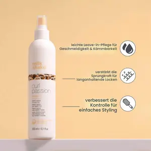 Milk_shake Curl Passion Leave in Conditioner, Frauen, Nicht-professionelle Haarspülung, Lockiges Haar, Alle Farben, Reparatur, Weichmachend, 300 ml günstig