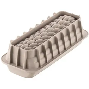 Silikomart Moule en Silicone - Bûche quenelle, Backform, Beige, Grau