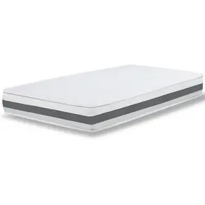 The White Stone Matratze 90x200 cm aus hypoallergenem Waterfoam, 25 cm | Wattierung aus Vlies und Bezug aus atmungsaktivem 3D-Gewebe, anti-milben und antifungizid | Hergestellt in Italien günstig