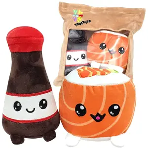 Plüsch Sushi Uramaki und Soja Sauce kawaii - ca. 15 cm