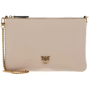 PINKO Umhängetasche Flat Classic Beige - Smoke Grey - Antique Gold günstig