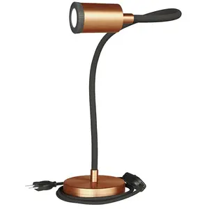 Creative Cables Table Flex Gu1d0 Gelenk-tischleuchte Mit Mini-led-spot Und Zweipoligem Stecker günstig