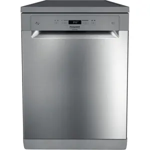 Hotpoint HFC 3C41 CW X, Freistehend, Standardgröße (60 cm), Edelstahl, Edelstahl, 3 Ziffern, 1,3 m