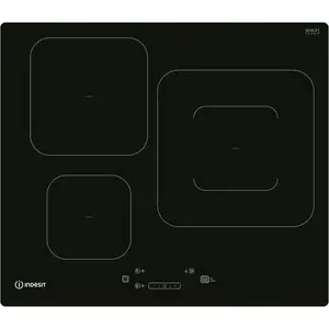 Indesit IS 33Q60 NE, Schwarz, Integriert, 59 cm, Zonen-Induktionskochf...
