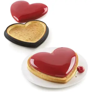 Silikomart Silikonform - Kit Tarte - Mon amour, Backform, Transparent