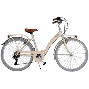 Via Veneto Bici City Bike Nuvò Damenfahrrad, 26 Zoll, 6-Gang, Beige Cappuccino günstig