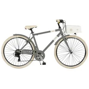 Via Veneto City Bike Milano Man 28 6V Grau Gallante Größe 54 günstig