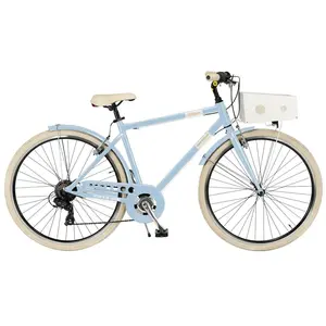 Via Veneto City Bike Milano Man 28 6V Hellblau Pariolino Größe 54 günstig