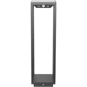 2,2 W dunkelgraue LED-Solar-Hauslaterne mit Batterie IP54 Zafferano