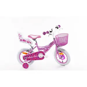 SCH Pink Love 12 Mädchenfahrrad mit Zubehör günstig