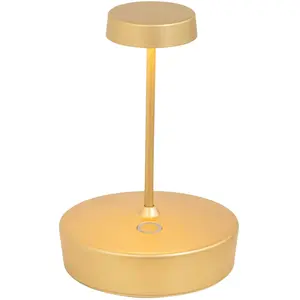 zafferano Swap mini pro Mattgold wiederaufladbare und dimmbare LED-Tis...