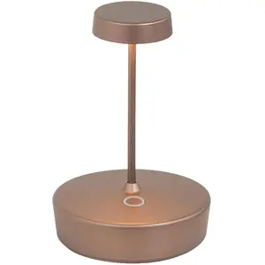 zafferano Swap mini pro LED-Tischleuchte, bronze, wiederaufladbar und ...