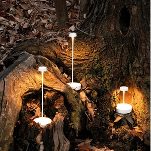 Zafferano Swap mini pro Schwarze wiederaufladbare und dimmbare LED-Tis...