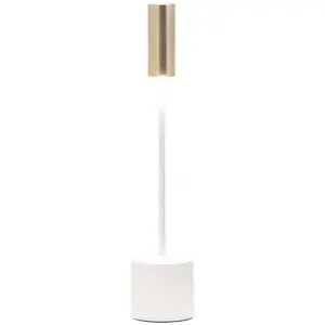 Zafferano - Carolina LED wiederaufladbare dimmbare Touch-Tischlampe - ...