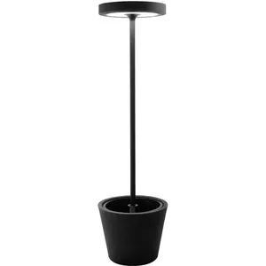 zafferano Poldina Reverso Solar L Schwarz - Solar- und wiederaufladbar...