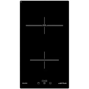 Airlux ATI322BK, Schwarz, Integriert, Zonen-Induktionskochfeld, Glaske...