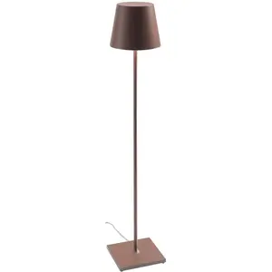 Zafferano -  Poldina Corten Stehleuchte 230V mit dimmbarem Stehleuchte 28x150cm - Modernes Design aus Aluminium günstig