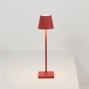 Zafferano Poldina micro Akkulampe IP65 rot