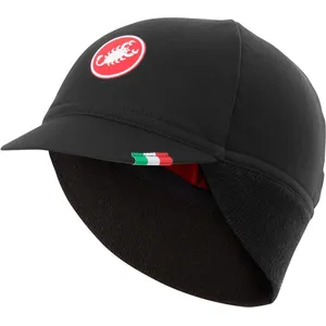 Castelli Difesa Thermal Cap Black Red UNI Deckel günstig