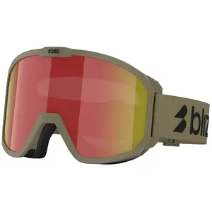 Bliz Rave Skibrille Brown W Red Multi/CAT3