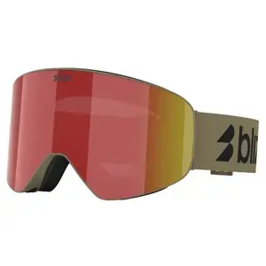 Bliz Flow Skibrille Brown W Red Multi/CAT3