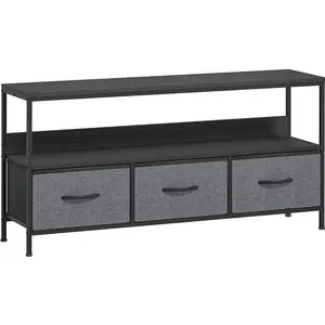 HOMCOM TV-Möbel, TV-Unterschrank bis zu 140 cm mit 3 faltbaren Stoffsc... günstig