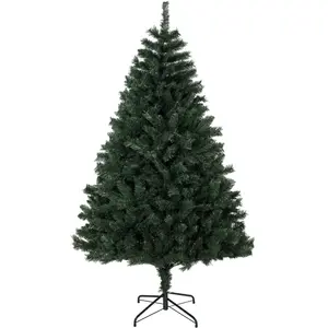 HOMCOM Künstlicher Weihnachtsbaum 180 cm mit 820 flammhemmenden Zweigen, dichter realistischer Weihnachtsbaum mit klappbarer Stahlbasis, Kieferndesign, für Zuhause und Innenräume, Grün   Aosom