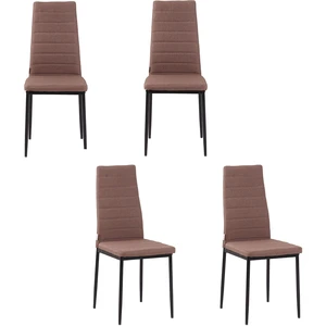 HOMCOM Set 4 Gepolsterte Stühle für Wohn- oder Esszimmer, Moderne Küch... günstig