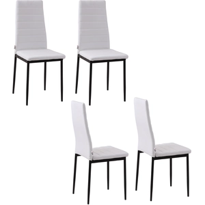 HOMCOM Set 4 Gepolsterte Stühle für Wohnzimmer oder Esszimmer, Moderne... günstig